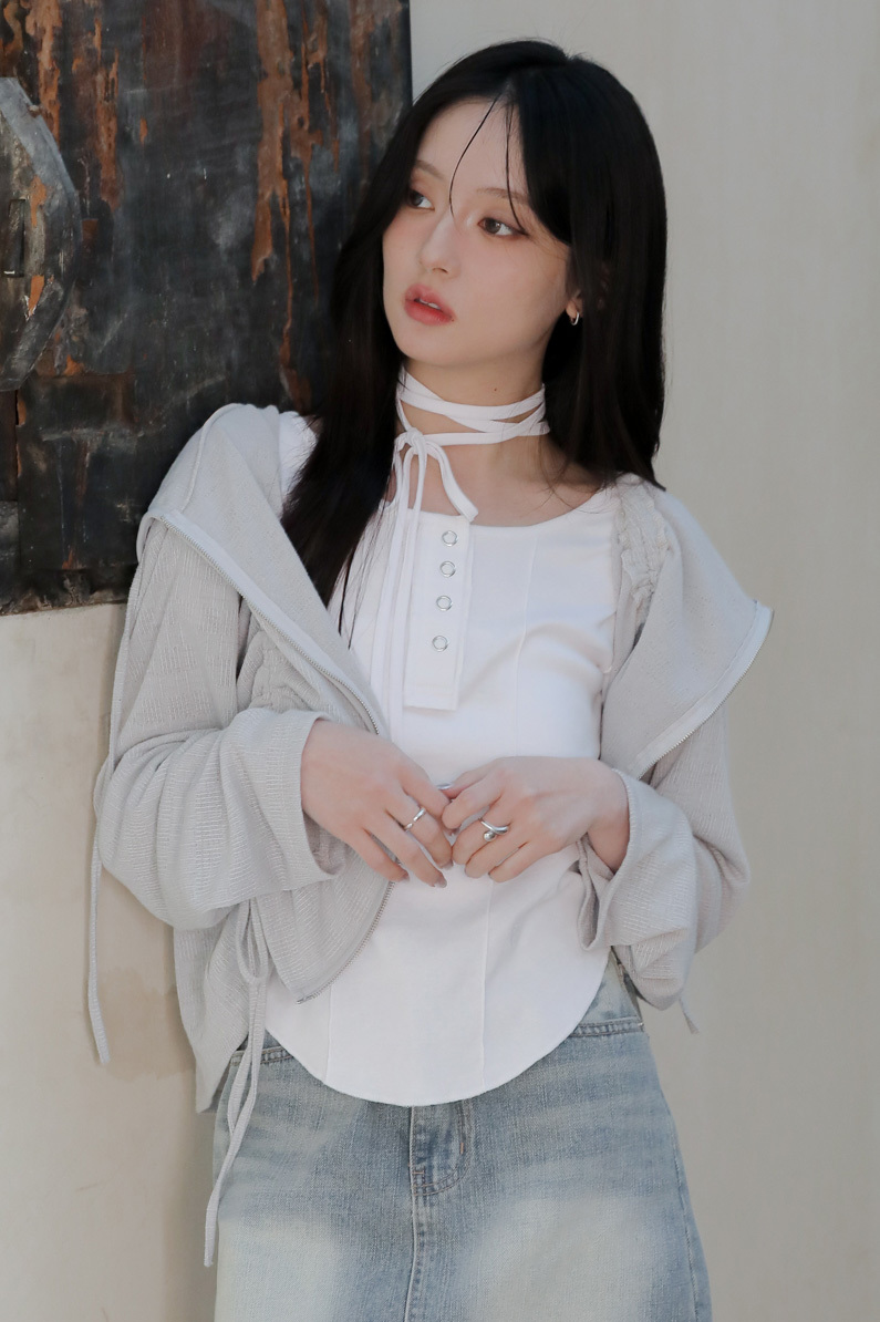 【Discount】Cutout Dot Dot Tee #短袖