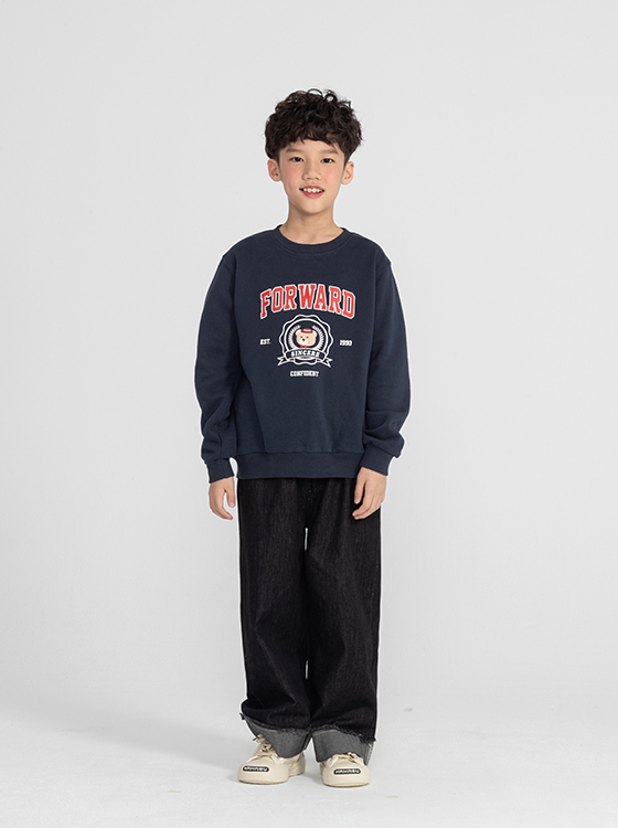 褲口反摺牛仔長褲【童裝】