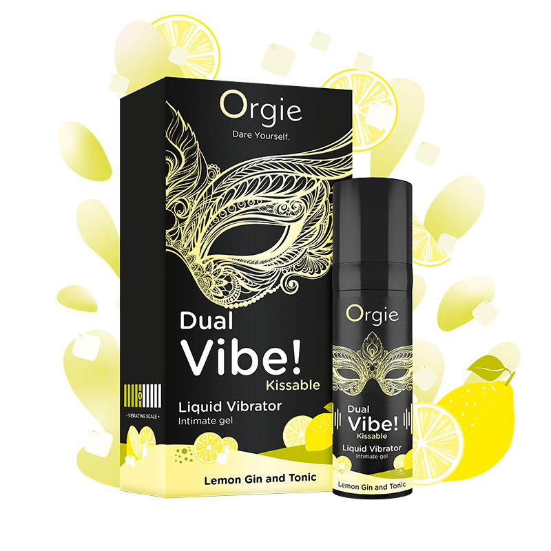 葡萄牙 Orgie Dual Vibe! Lemon Gin and Tonic 跳動式口愛快感增強液 經典琴酒味