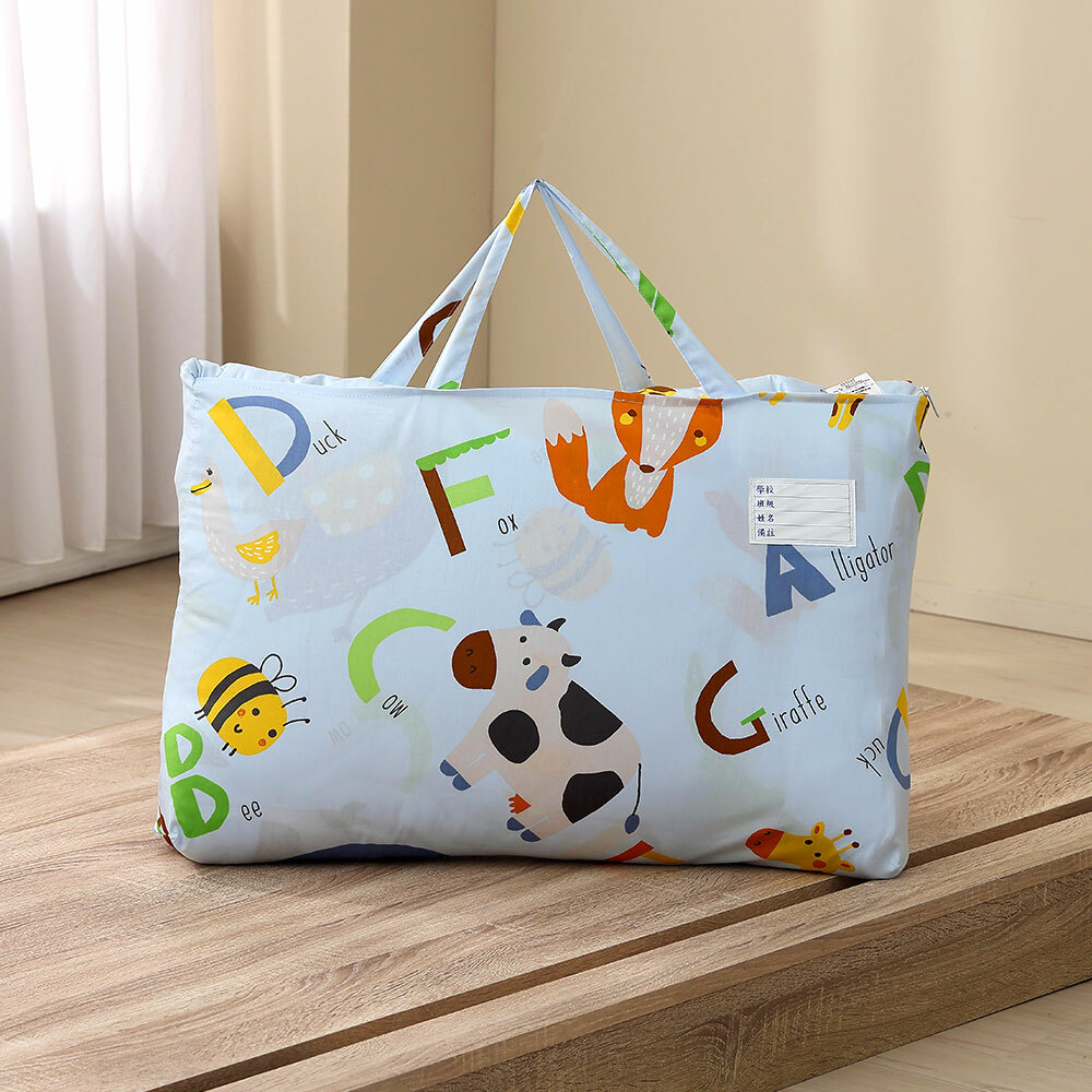 兒童抗菌防蹣 可機洗睡袋｜2388 動物ABC
