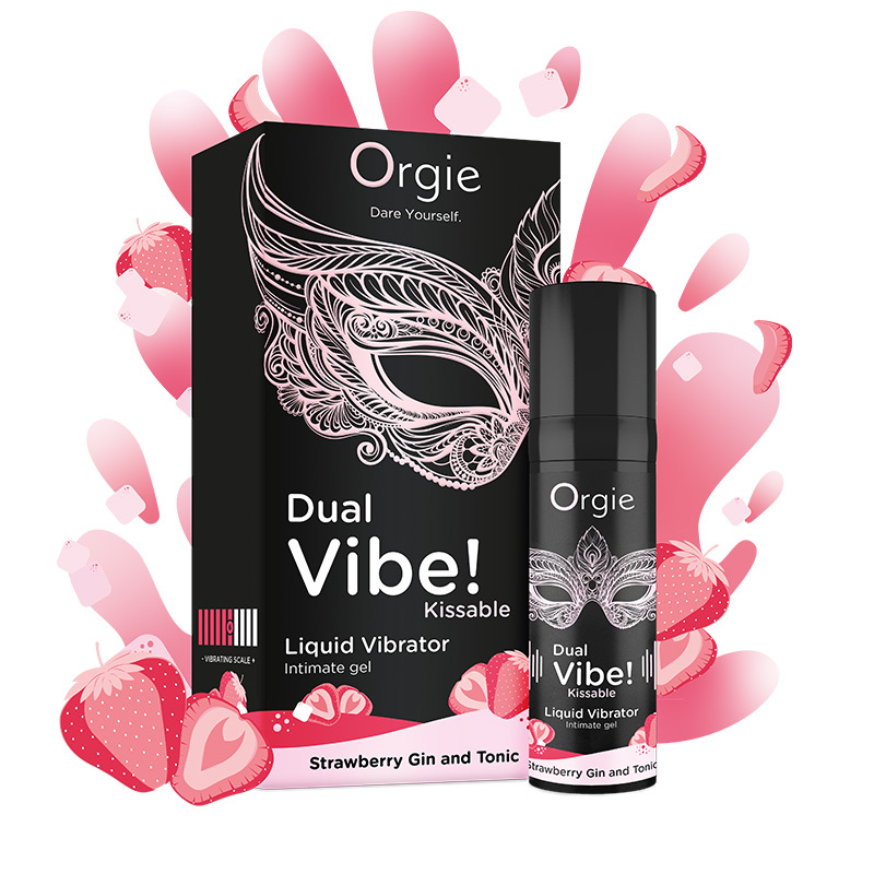 葡萄牙 Orgie Dual Vibe! Strawberry Gin and Tonic 跳動式口愛快感增強液 草莓琴酒味