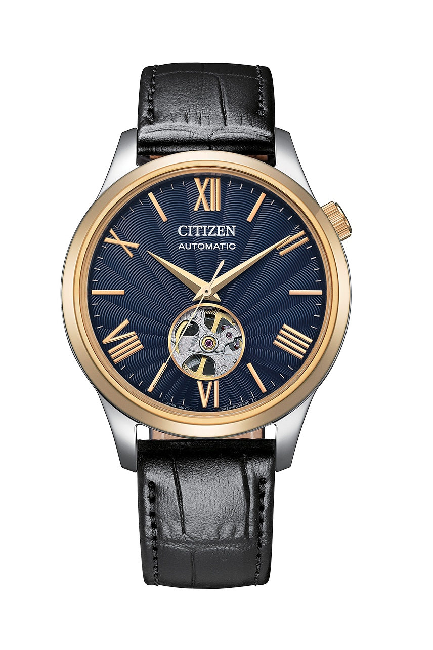 Citizen Mechanical Open Heart NH9136-02L 小牛皮錶帶 , NH9136-88H 不銹鋼錶帶 鏤空錶面設計 透視底蓋 自動機械機芯 手錶