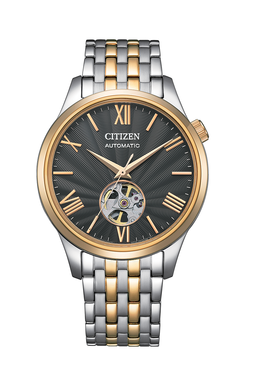 Citizen Mechanical Open Heart NH9136-02L 小牛皮錶帶 , NH9136-88H 不銹鋼錶帶 鏤空錶面設計 透視底蓋 自動機械機芯 手錶