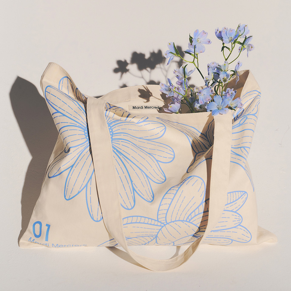 【Mardi Mercredi】 TENNIS BAG MARDI FLOWER★人気★ ☆MARDI MERCREDI ACTIF☆TENNIS BAG MARDI FLOWER☆ テニス