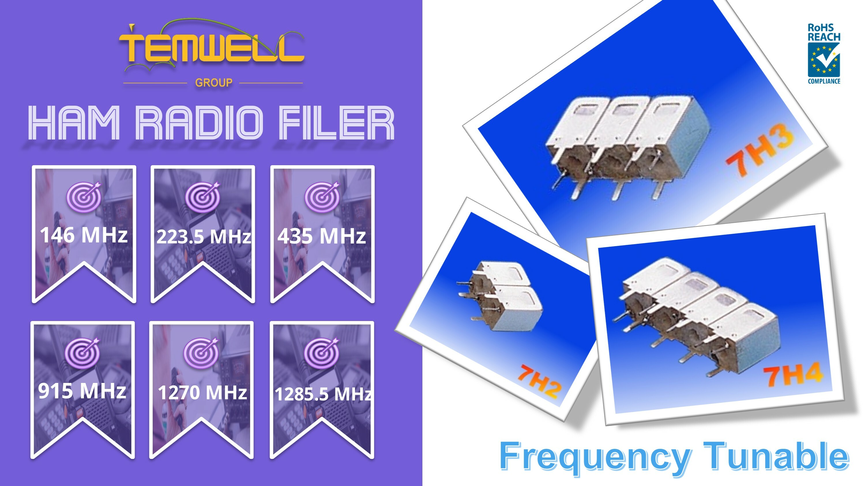 rf filter, band pass filter, in stock, tunable, ham radio filter