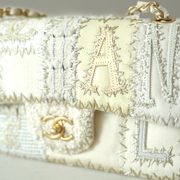 Chanel 白色拼布CF
