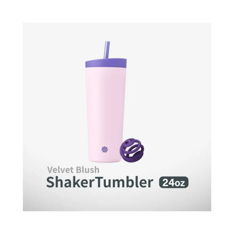 Blender Bottle® Tumbler 不鏽鋼吸管隨行杯|710ml 日向紫蝶