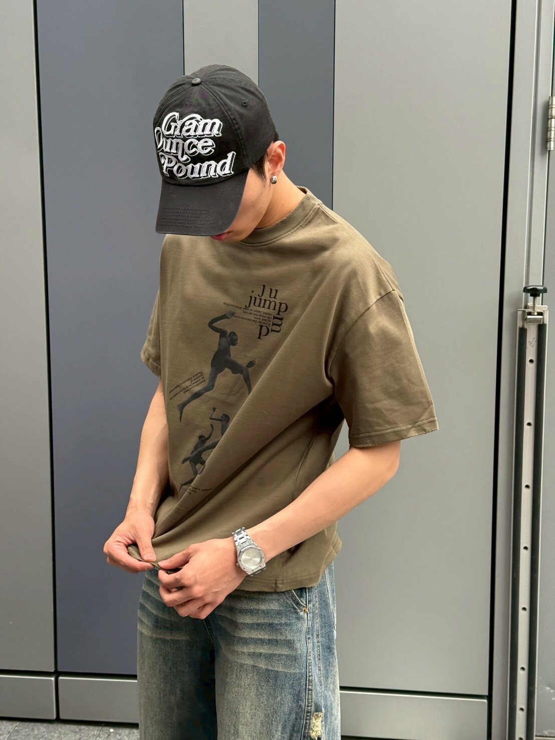 jump人像印花短T