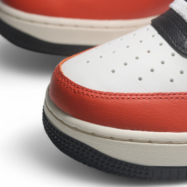 NIKE 休閒鞋 AIR FORCE 1 07 LV8 黑白紅 皮革 男 HQ4987-010