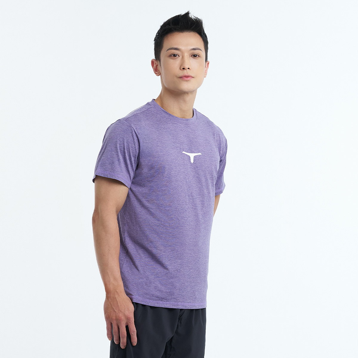 托瑪斯經典麻花男短袖（墨紫麻花）