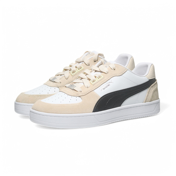 PUMA 休閒鞋 CAVEN 2.0 LUX SD 米白黑 皮革 復古鞋 男 39508003
