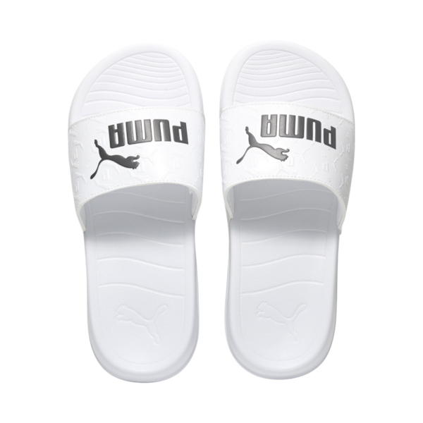 PUMA 拖鞋 POPCAT 20 SUPERLOGO 白 運動拖鞋 情侶 男女 39542002