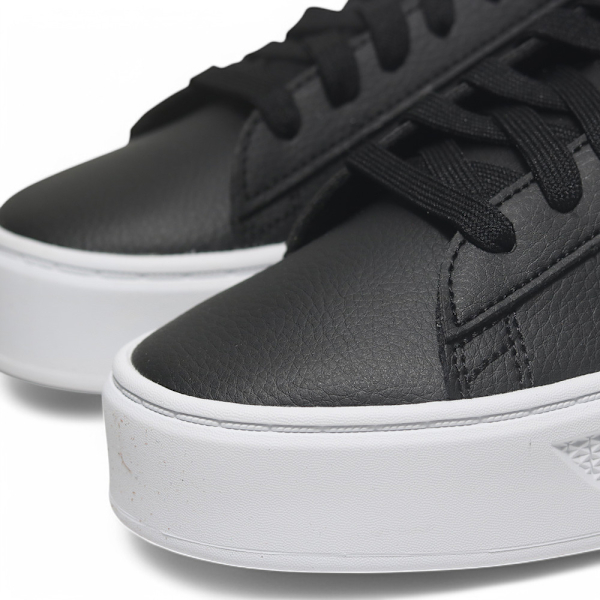 PUMA 休閒鞋 SMASH PLATFORM V3 黑白 皮革 厚底鞋 女 39075802