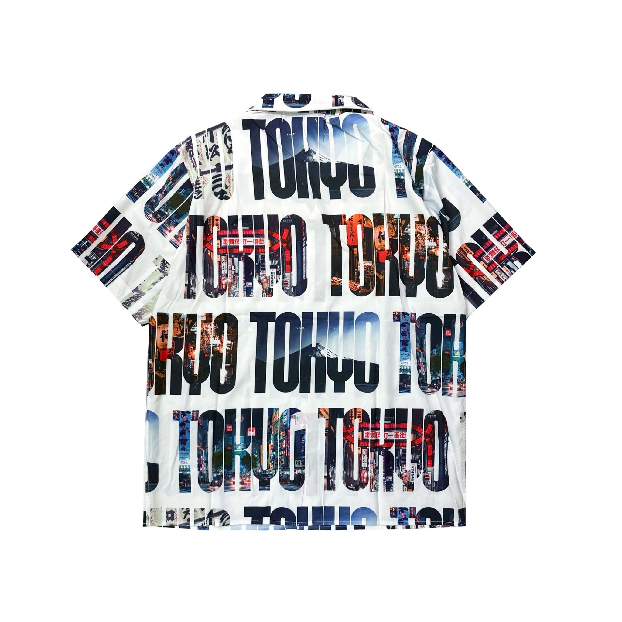 XCTRL 東京景致白-短袖襯衫