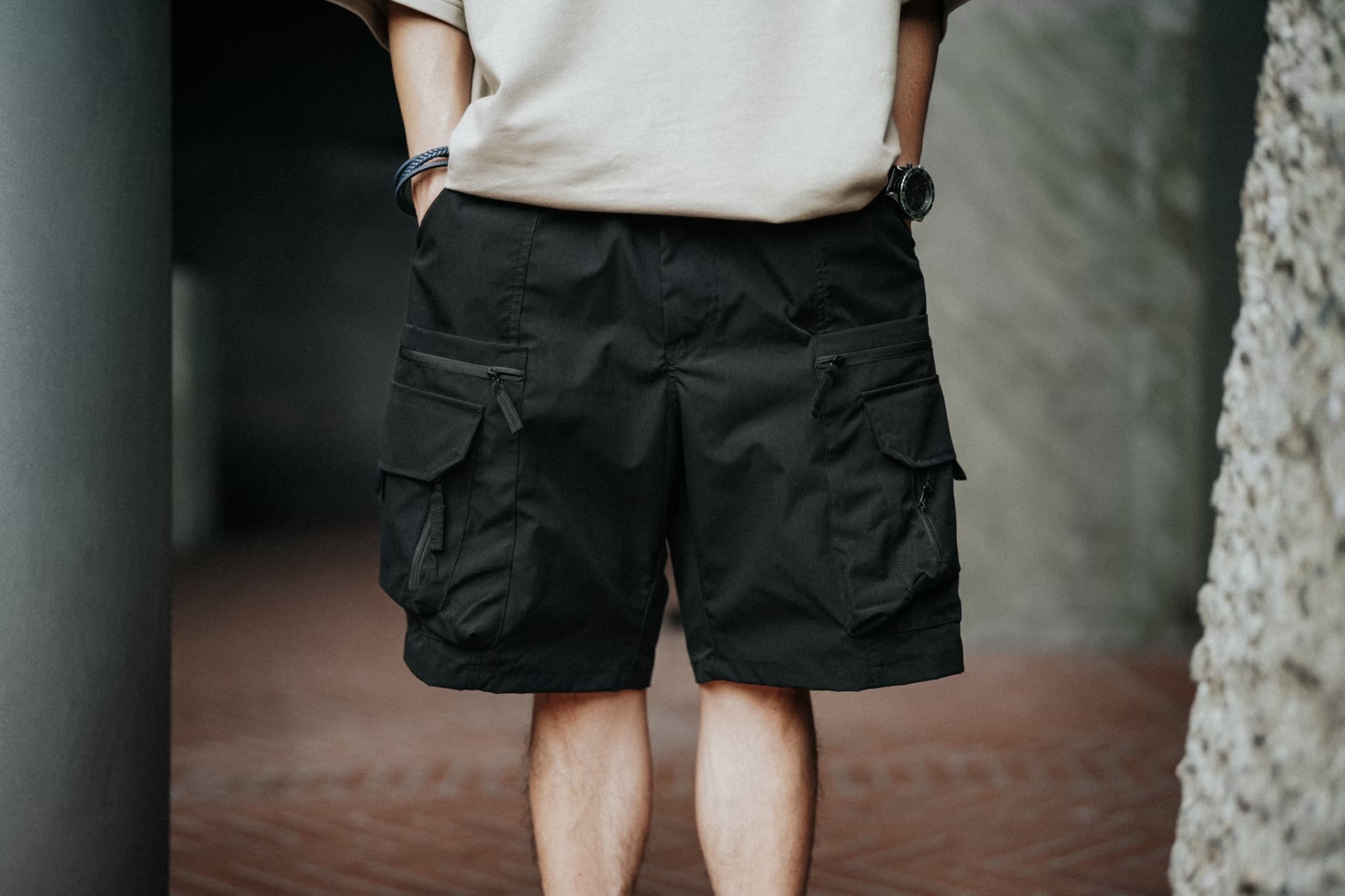 #預購 SBG 拉鍊多口袋 速乾 工裝短褲 兩色 042