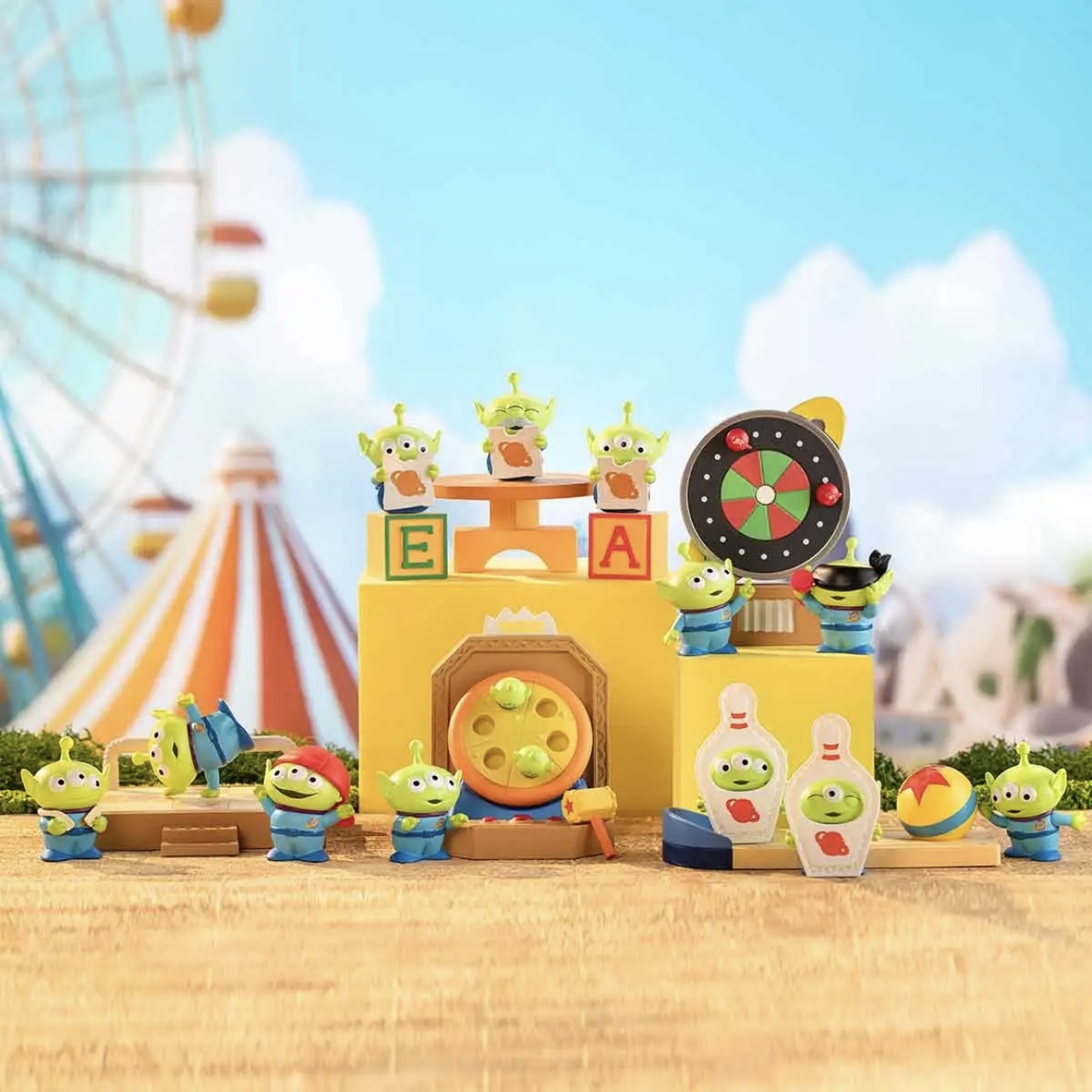 POPMART泡泡瑪特 玩具總動員 三眼怪 聚會遊戲系列 場景盲盒 "單小盒入"