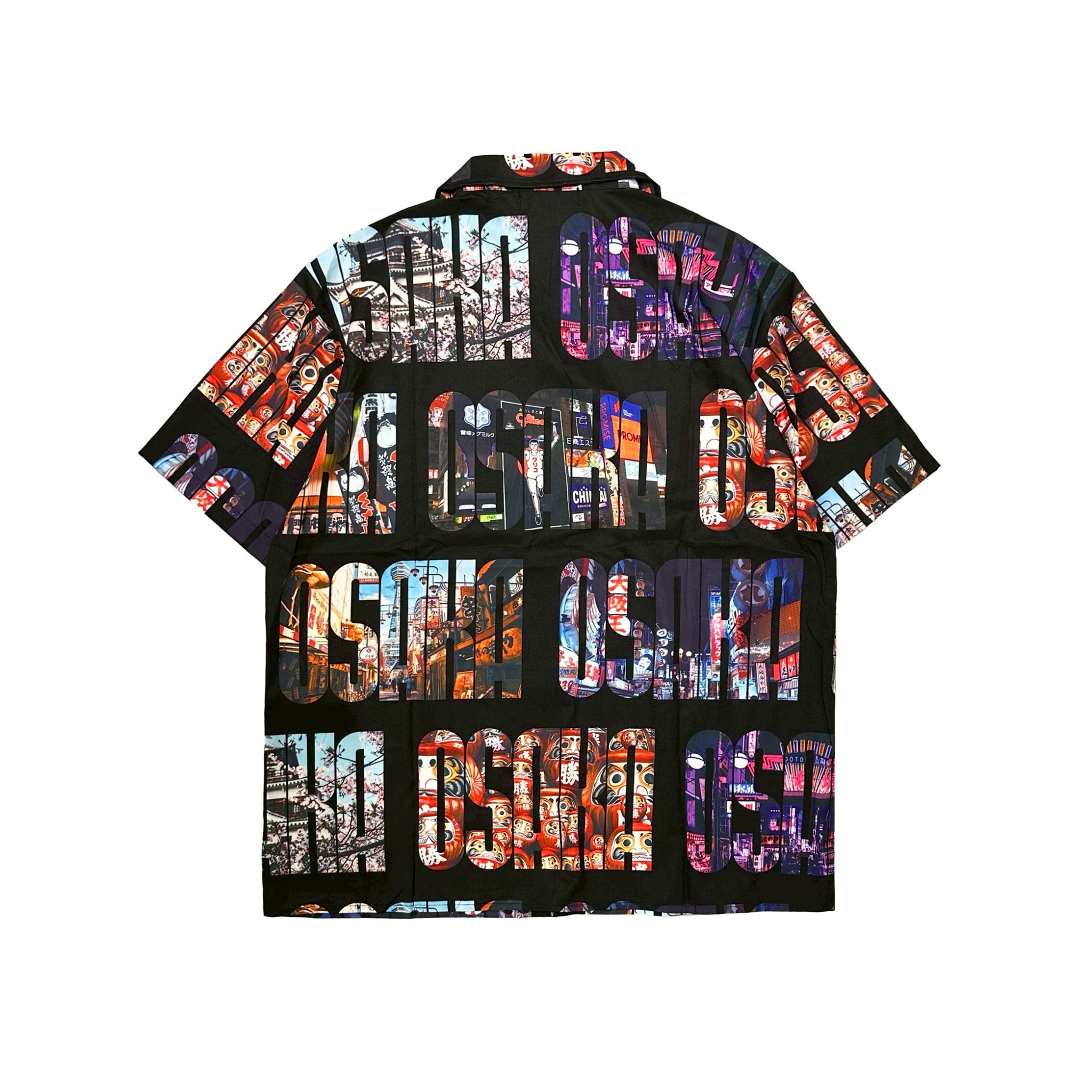 XCTRL 大阪景致黑-短袖襯衫