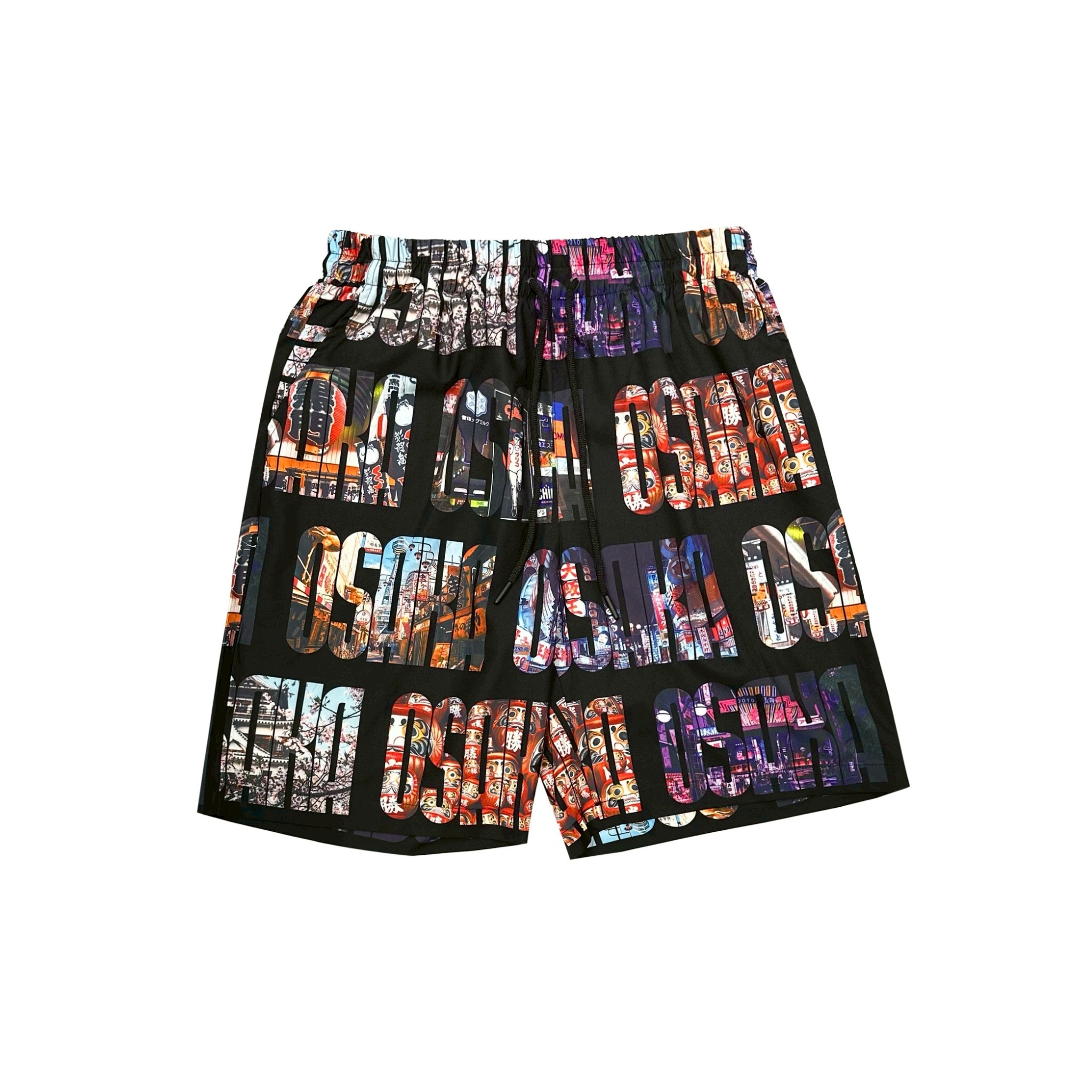 XCTRL 大阪景致短褲-黑