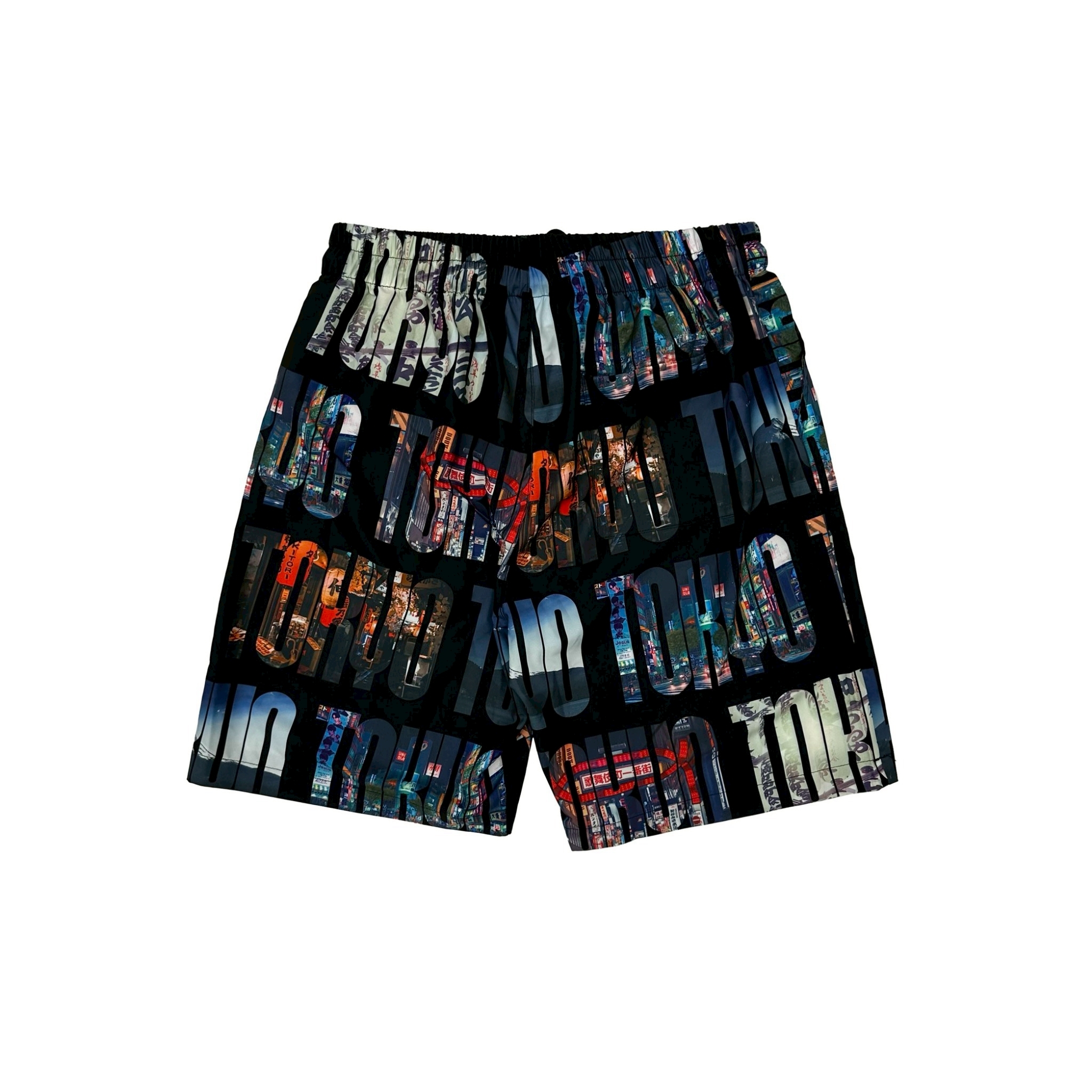 XCTRL 東京景致短褲-黑