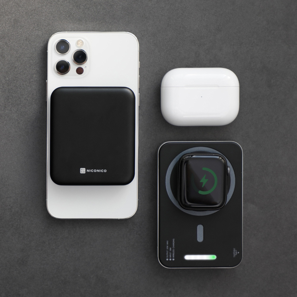 < NICONICO > 小魔方 三合一 磁吸 行動電源 保固六個月