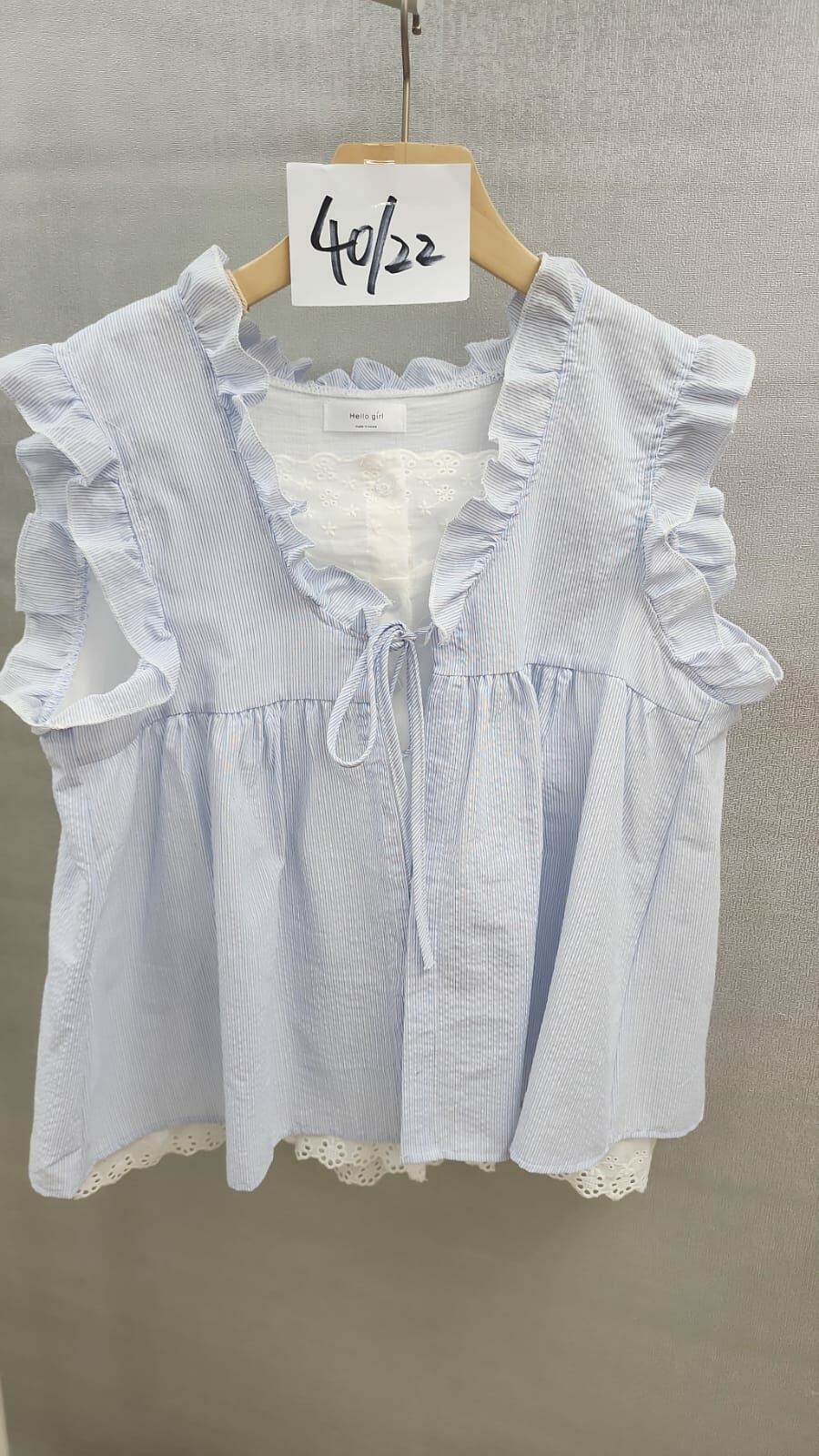 Cd2709   荷葉邊小背心   胸40  長22