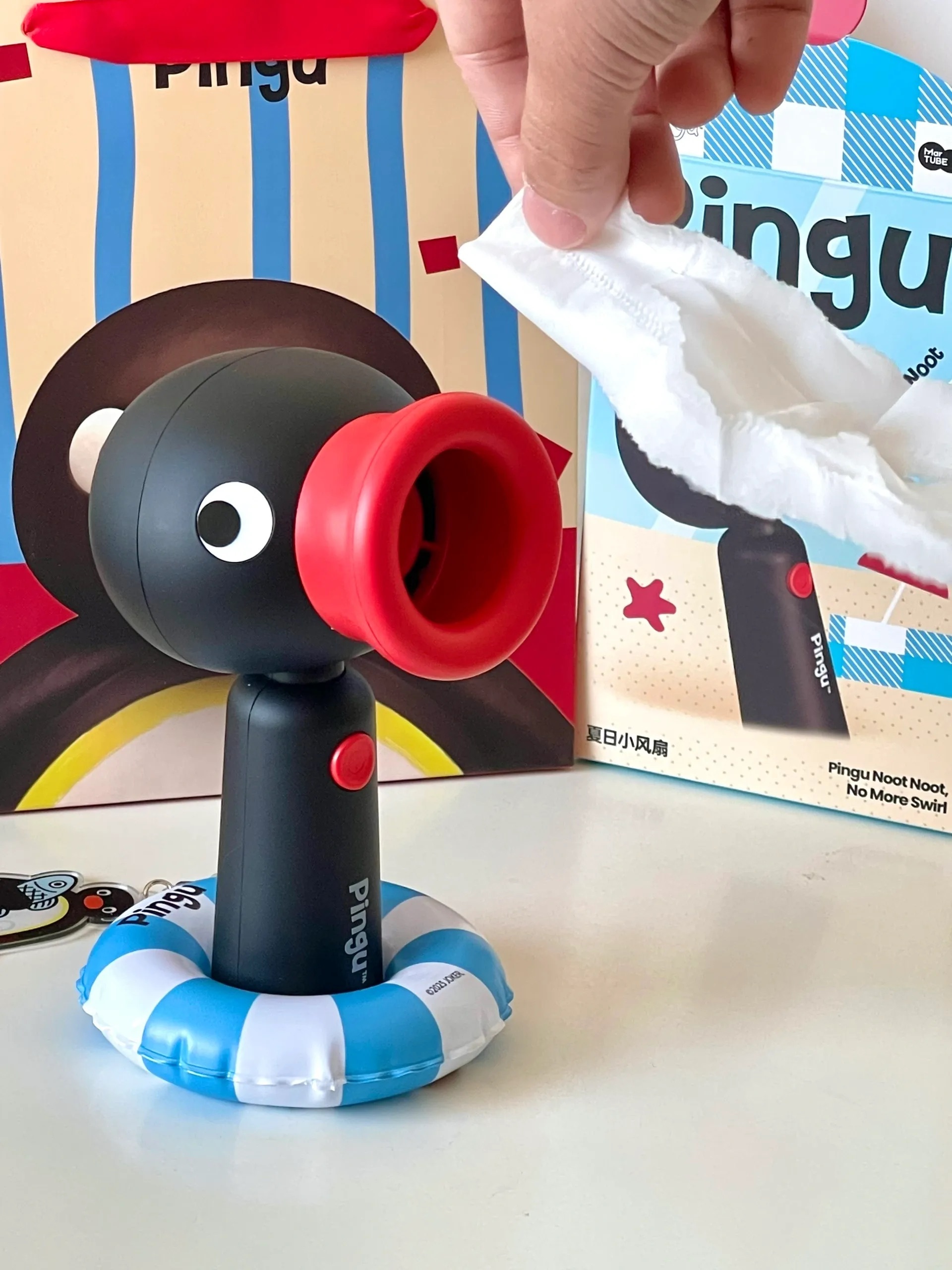 PINGU 企鵝家族 小風扇 手持 禮盒 夏天必備 實用小物 / 現＋預