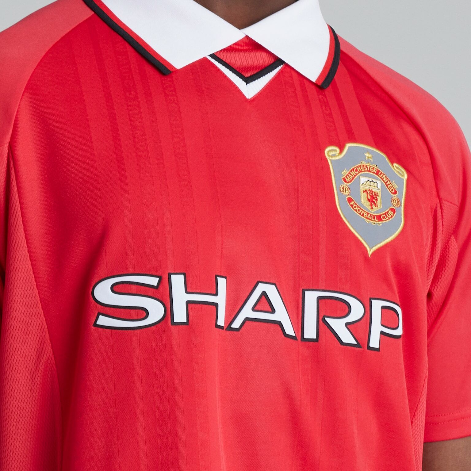 1999 Manchester United Retro Champions League Home Shirt with Nameset & Patch