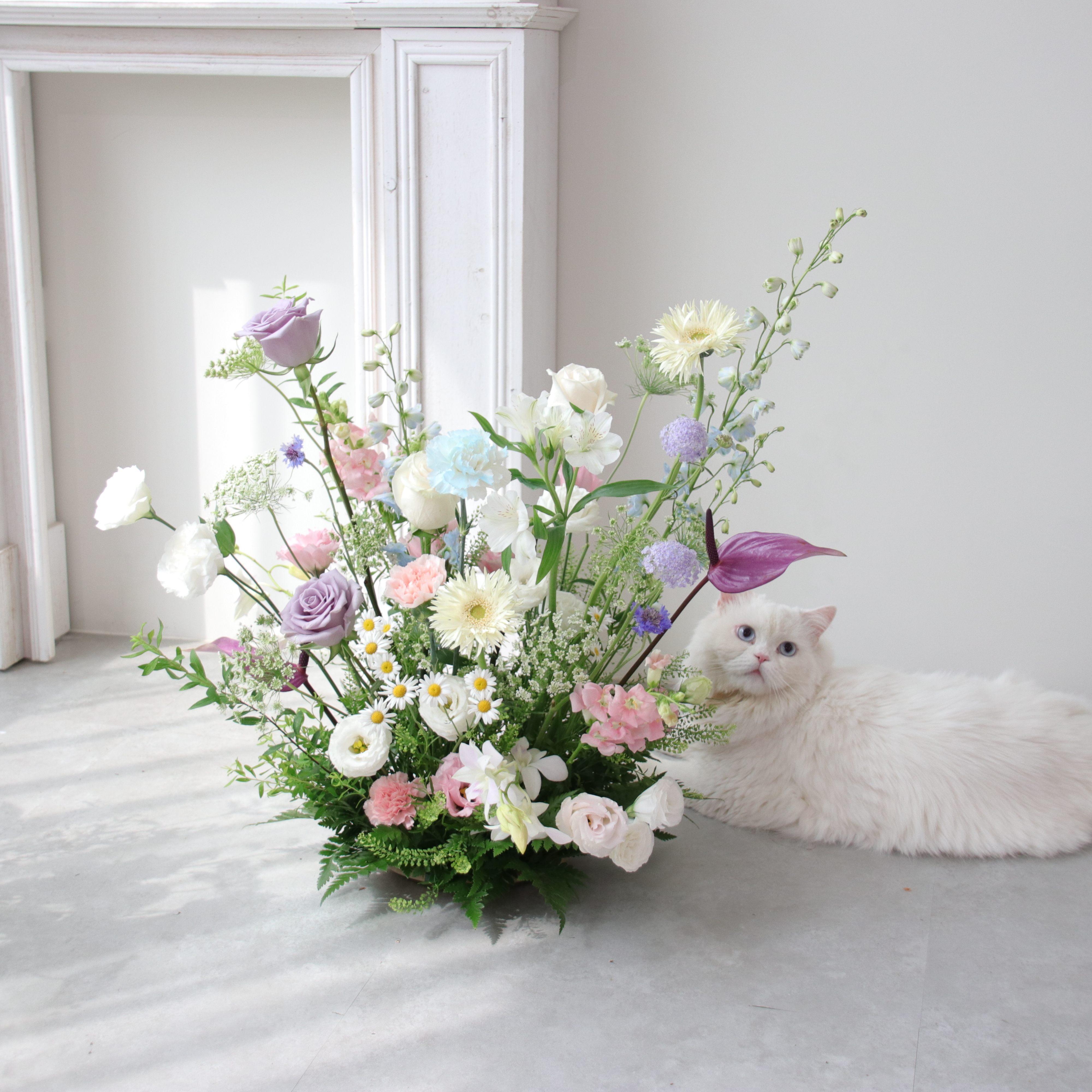 婚紗/寵物寫真生日 地上花藝佈置