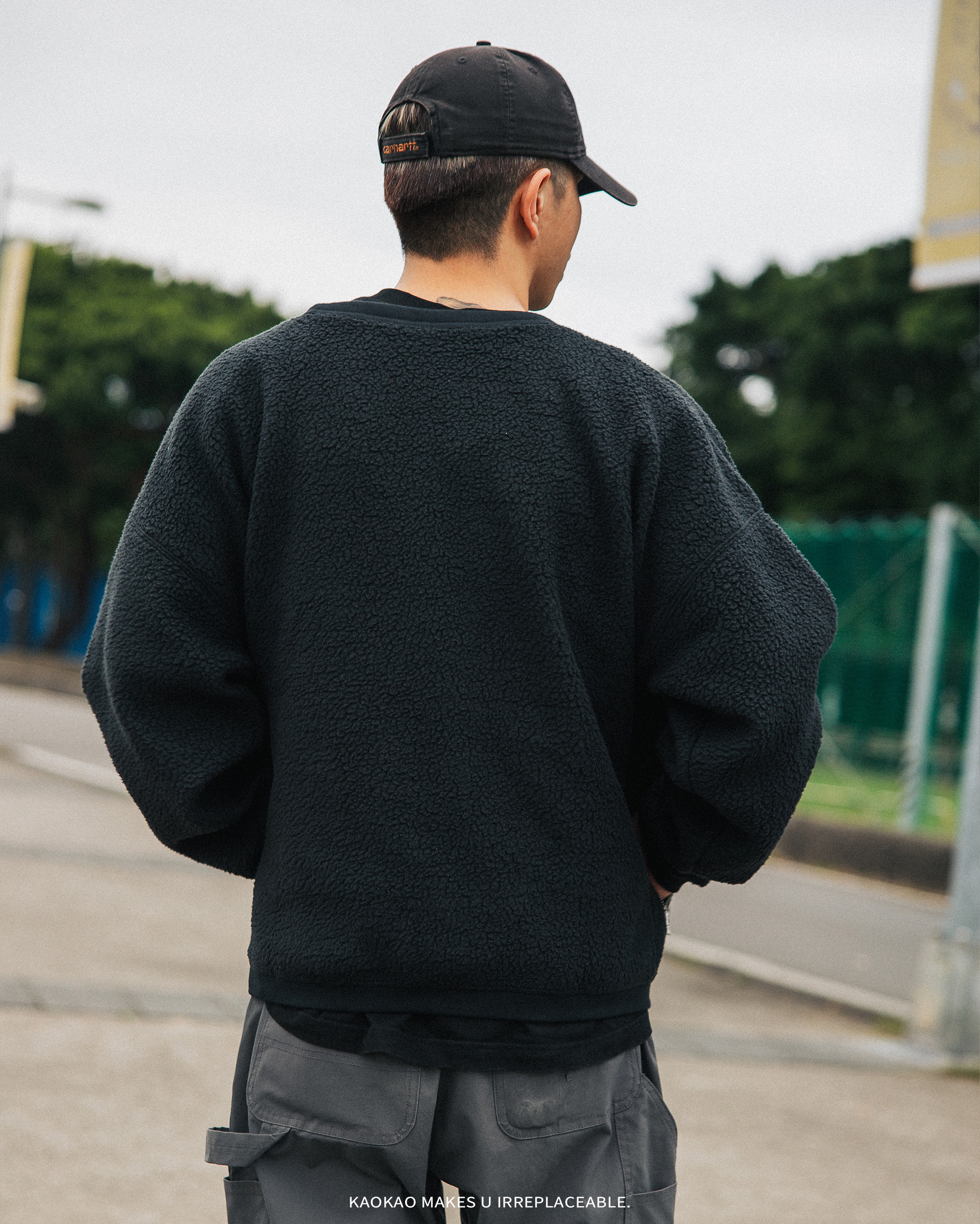 NIKE 羊羔絨 大學T 黑【FB8379-010】