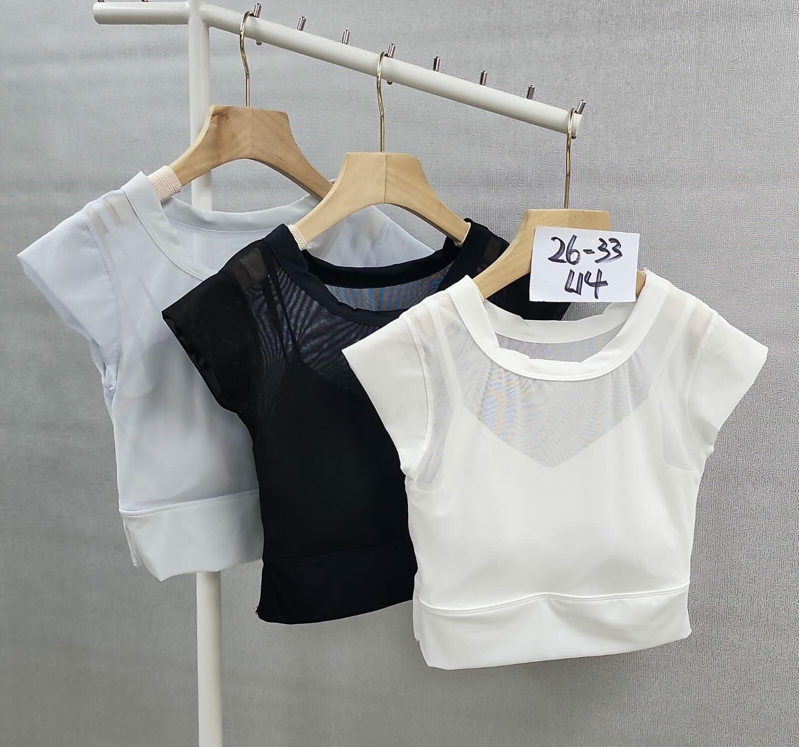 Cd2719  外透內吊拉top  胸26-33 L14  $89/1 $150/2