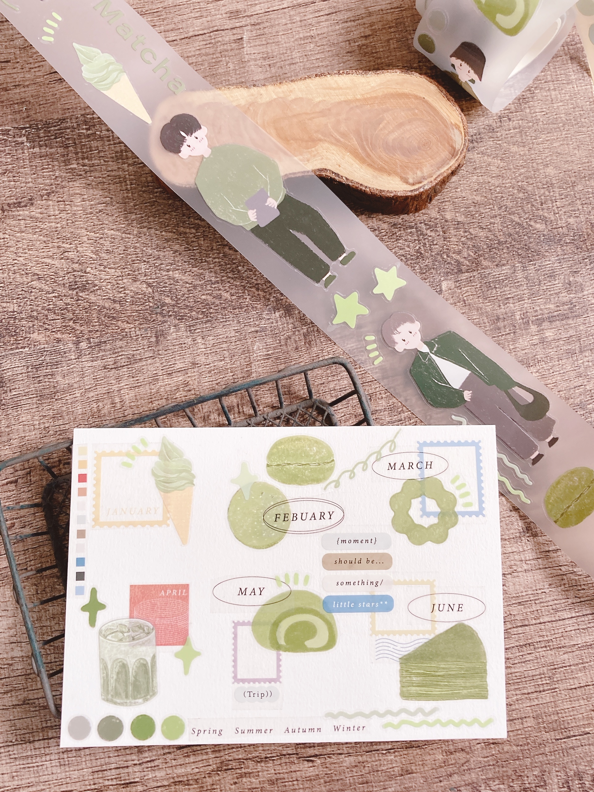 嗨賴 x LUMOS｜抹茶與男孩 紙膠帶