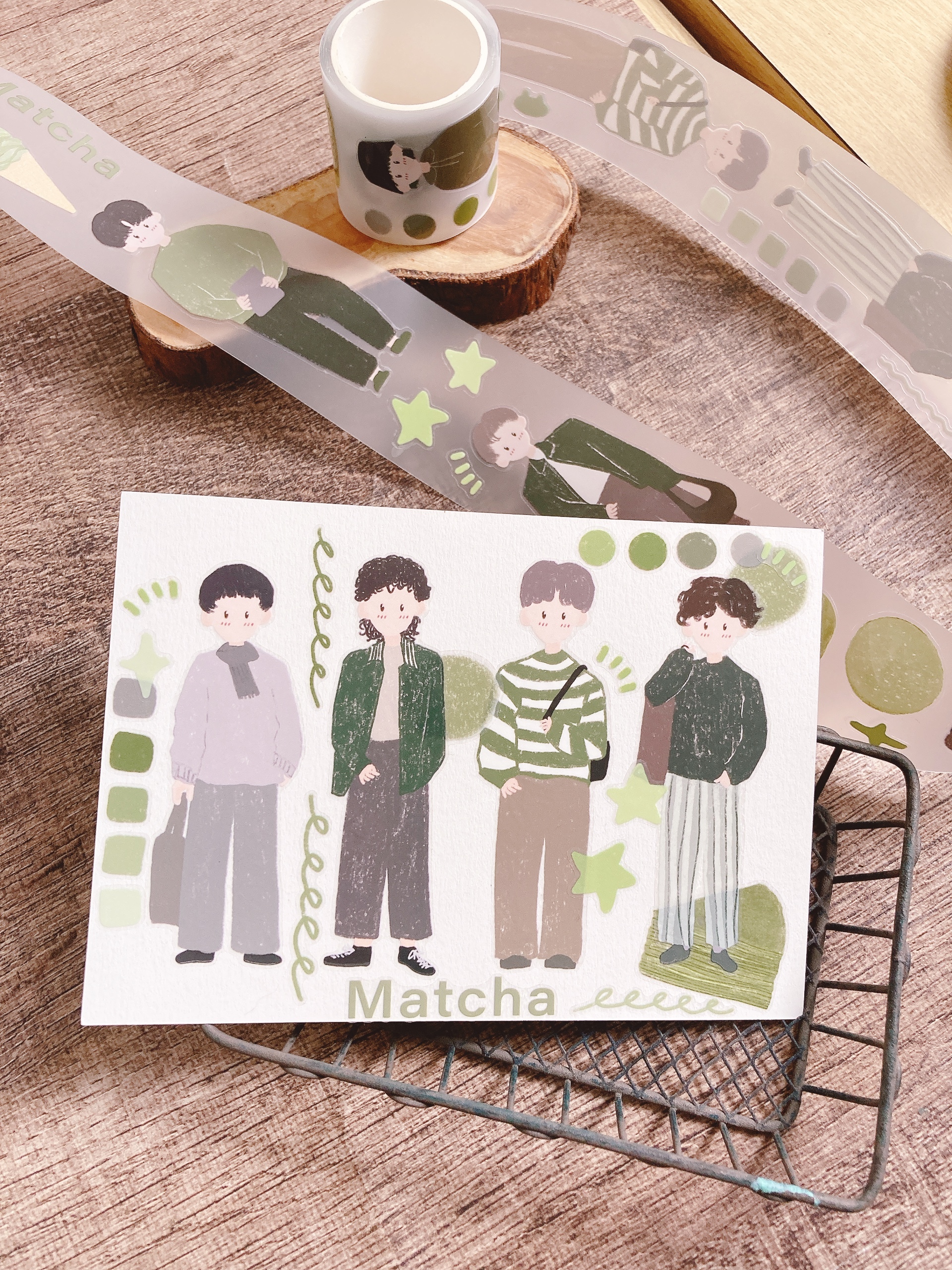 嗨賴 x LUMOS｜抹茶與男孩 紙膠帶