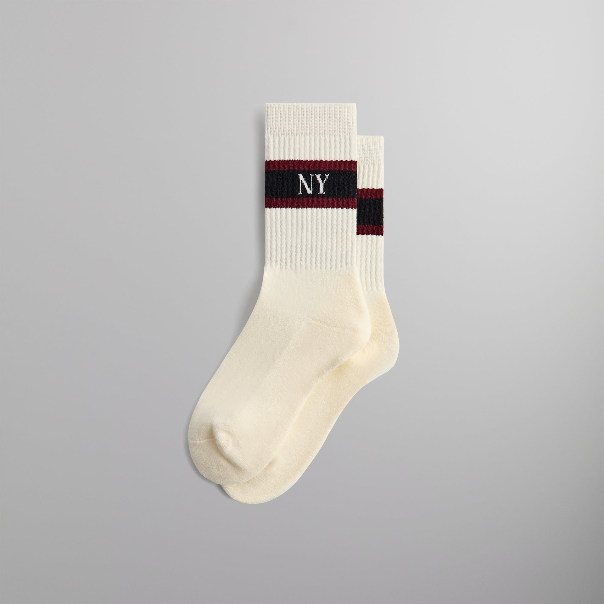 2025SS Kith New York Striped Crew Socks 條紋 BOX LOGO 長襪 襪子 現貨 KHM220086