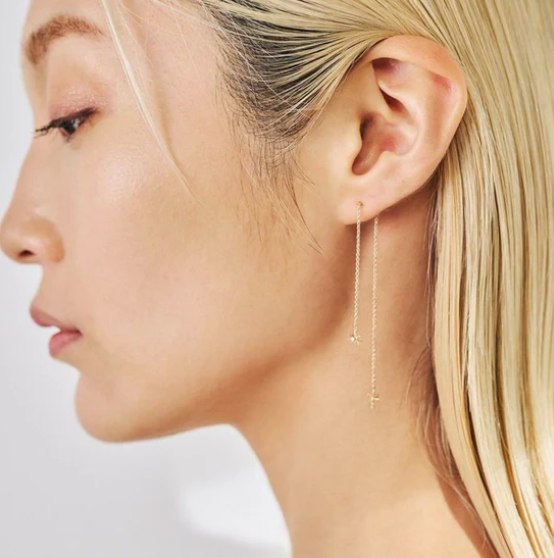 迷你星星長鏈耳環