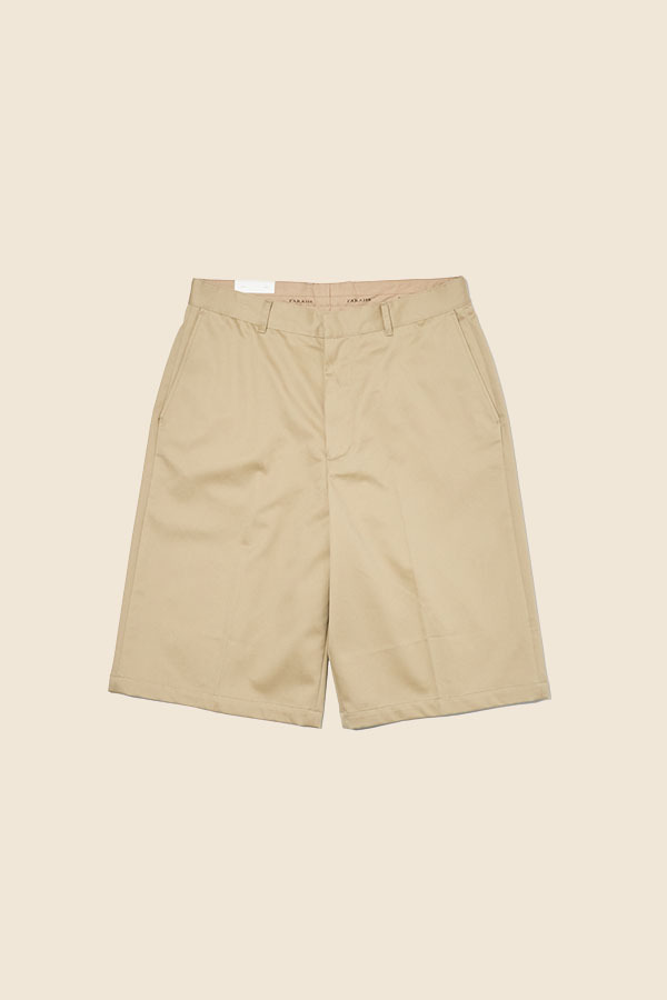 FARAH -  NO TUCK 休閒寬短褲 （卡其色）
