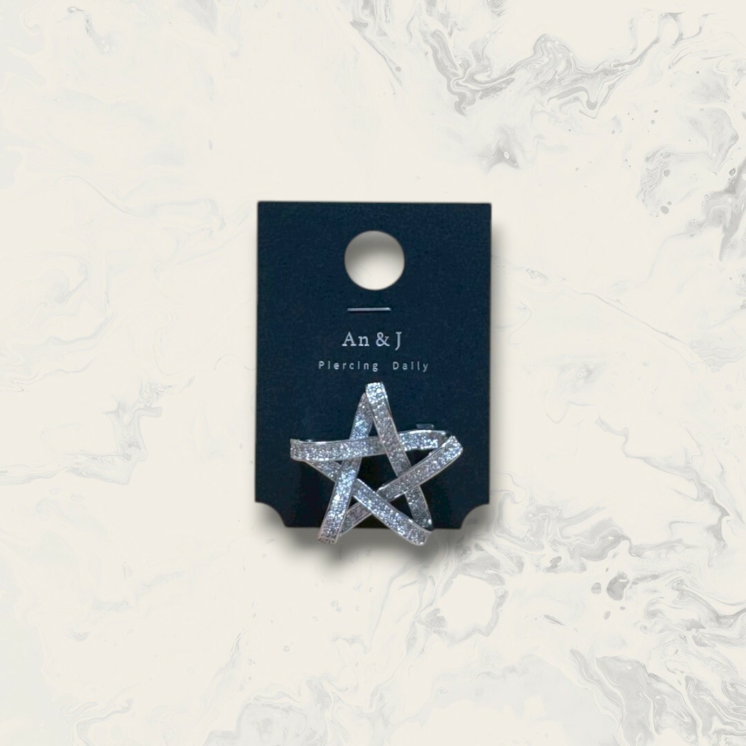 韓國直送胸針 線條滿鋯五芒星