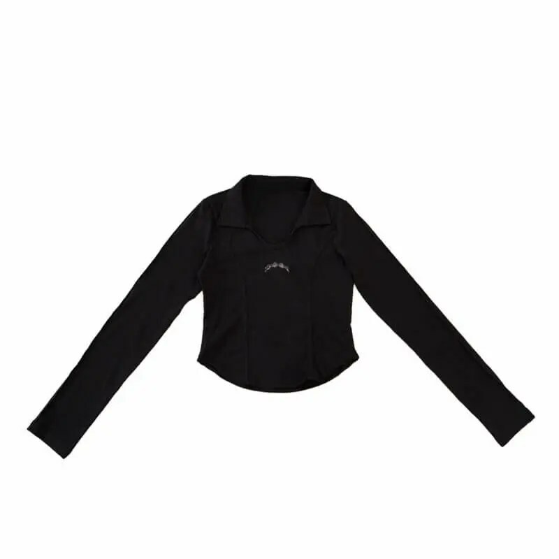 NeverLand｜1332 LOGO FIT LS Tee (黑色)