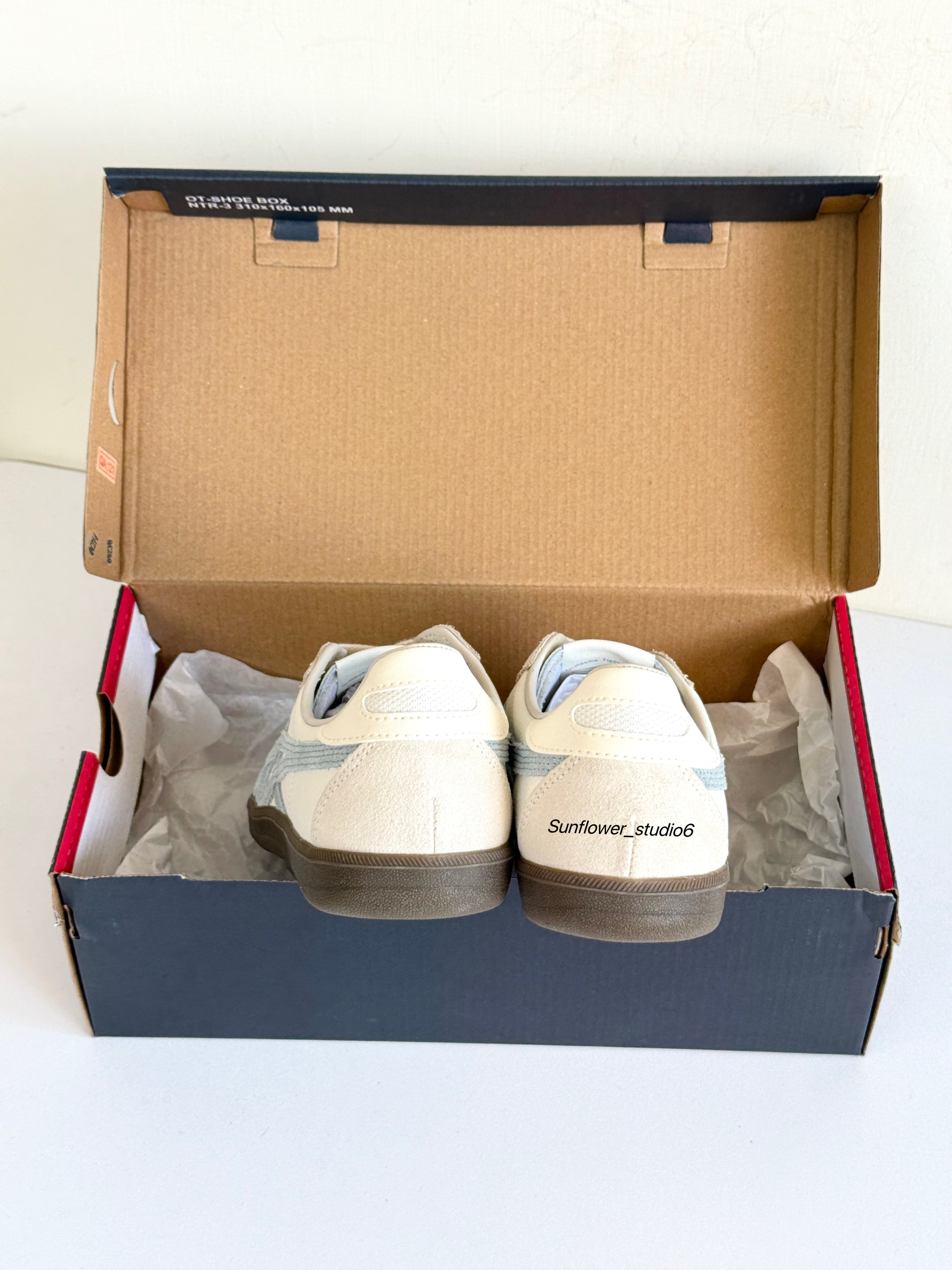 Onitsuka Tiger Tokuten 鬼塚虎寶寶藍麂皮麂皮復古德訓鞋