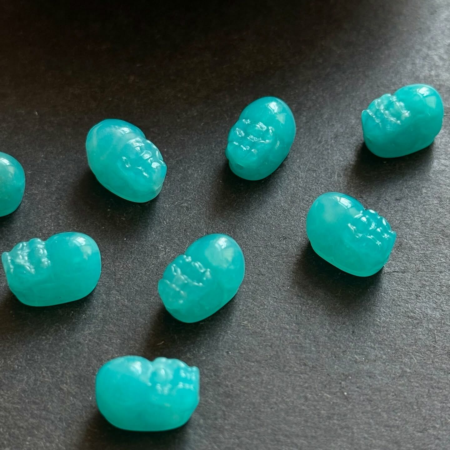 [原石] 冰種天河石 貔貅（通孔）