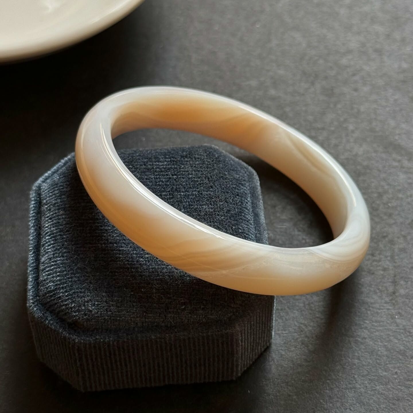 [原石] 條紋瑪瑙 白瑪瑙手鐲 水晶手鐲