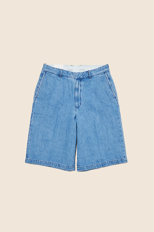 FARAH -  NO TUCK 牛仔短褲 （淺藍）