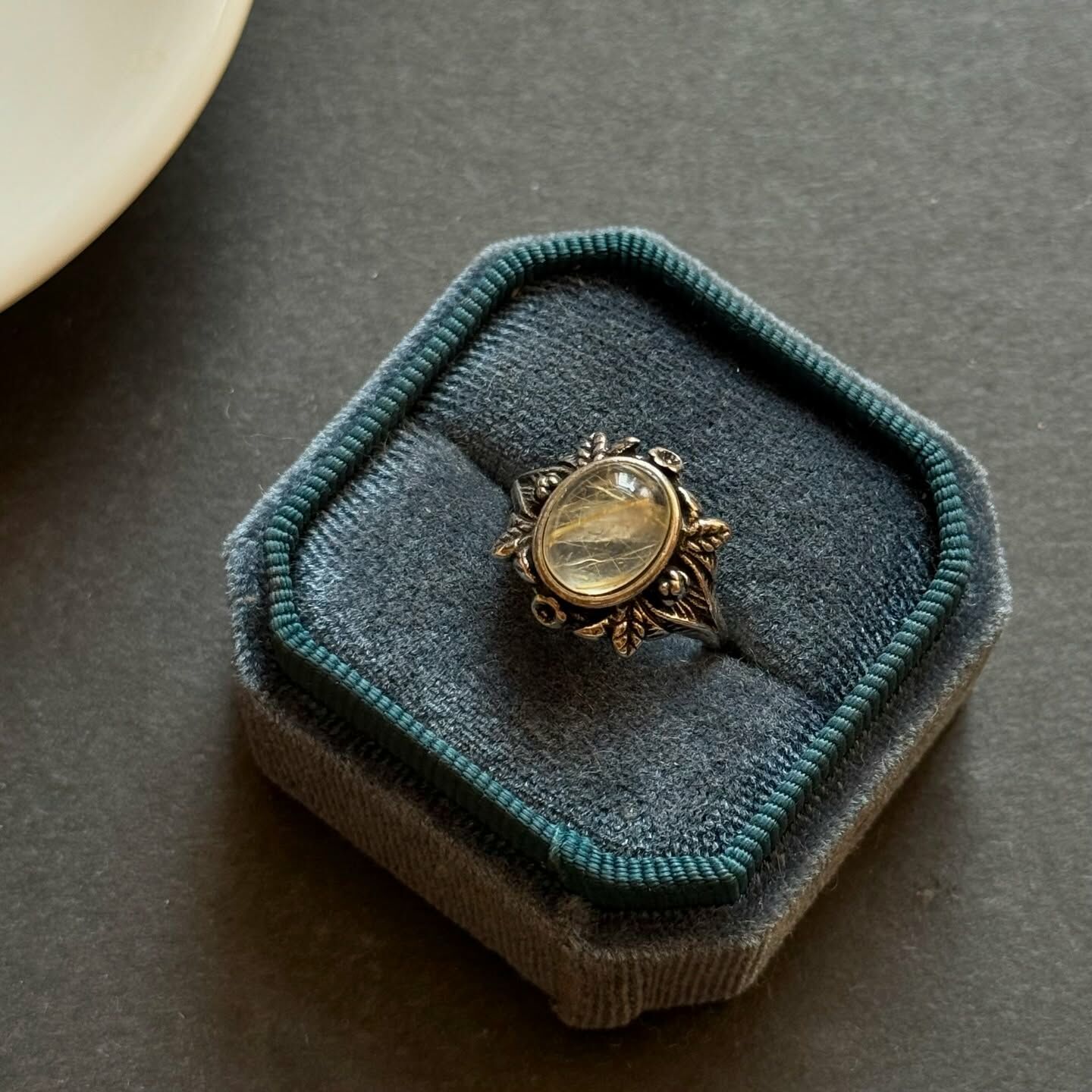 [原石] 鈦髮晶 水晶戒指