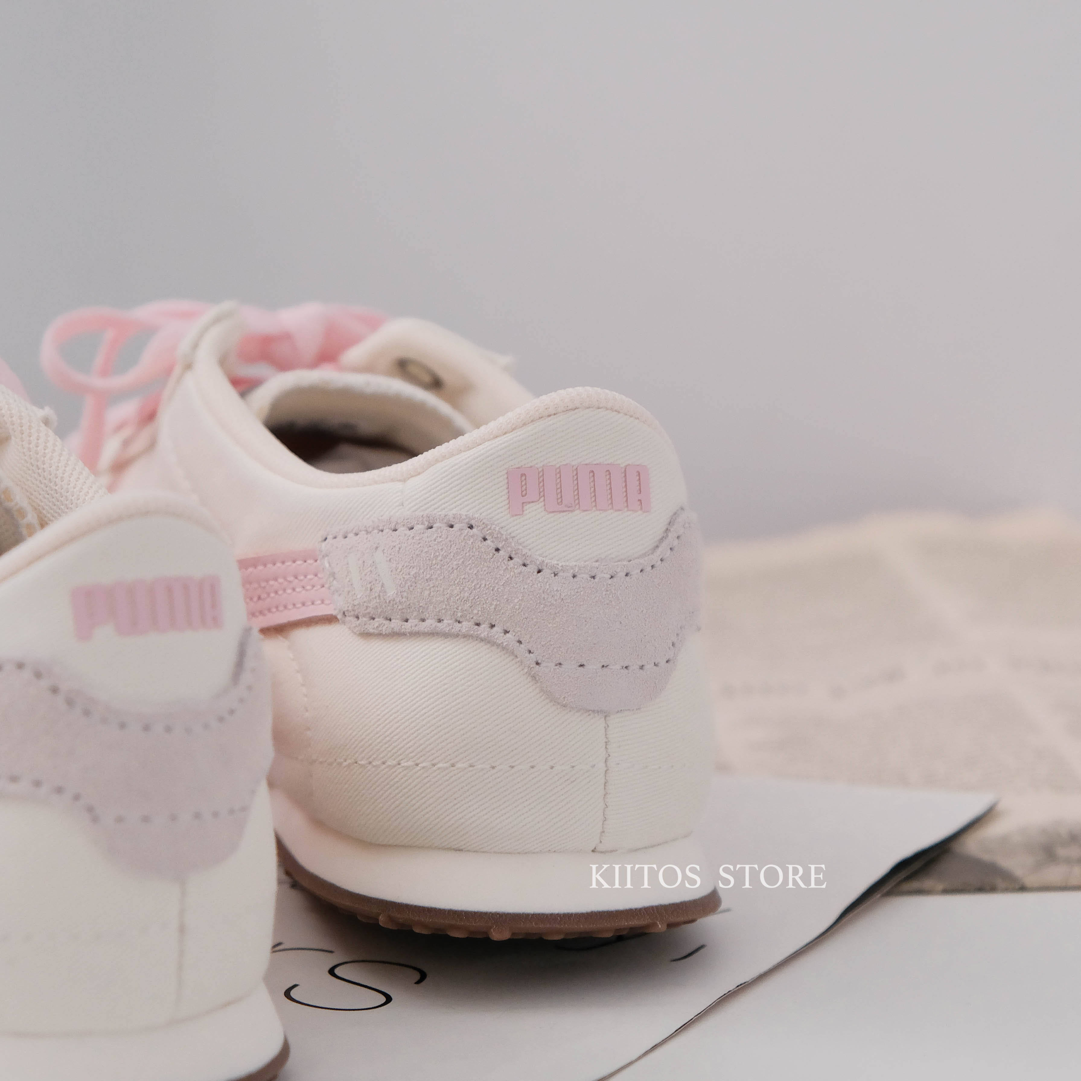 Puma Bella UT Canvas 春夏粉白 403492-02