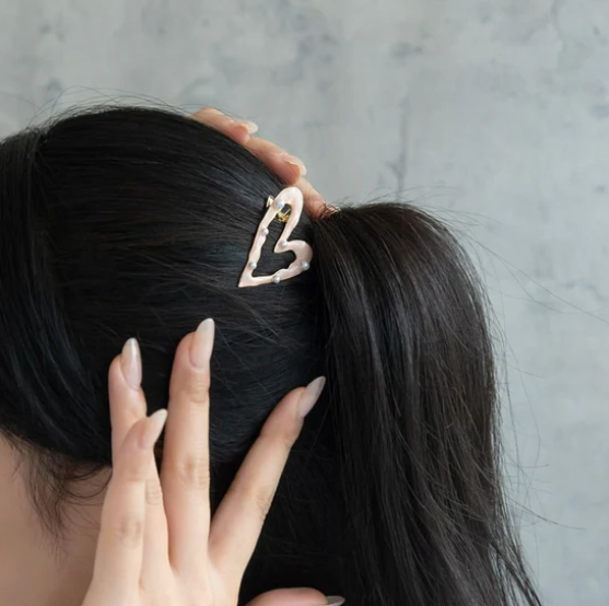 珍珠星形/心形髮夾