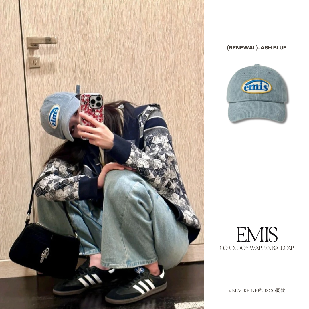 ★EMIS★ CORDUROY WAPPEN BALL CAP RENEWALASH BLUE m1037_1387 Emis Corduroy Wappen Ball Cap Natural | eBay