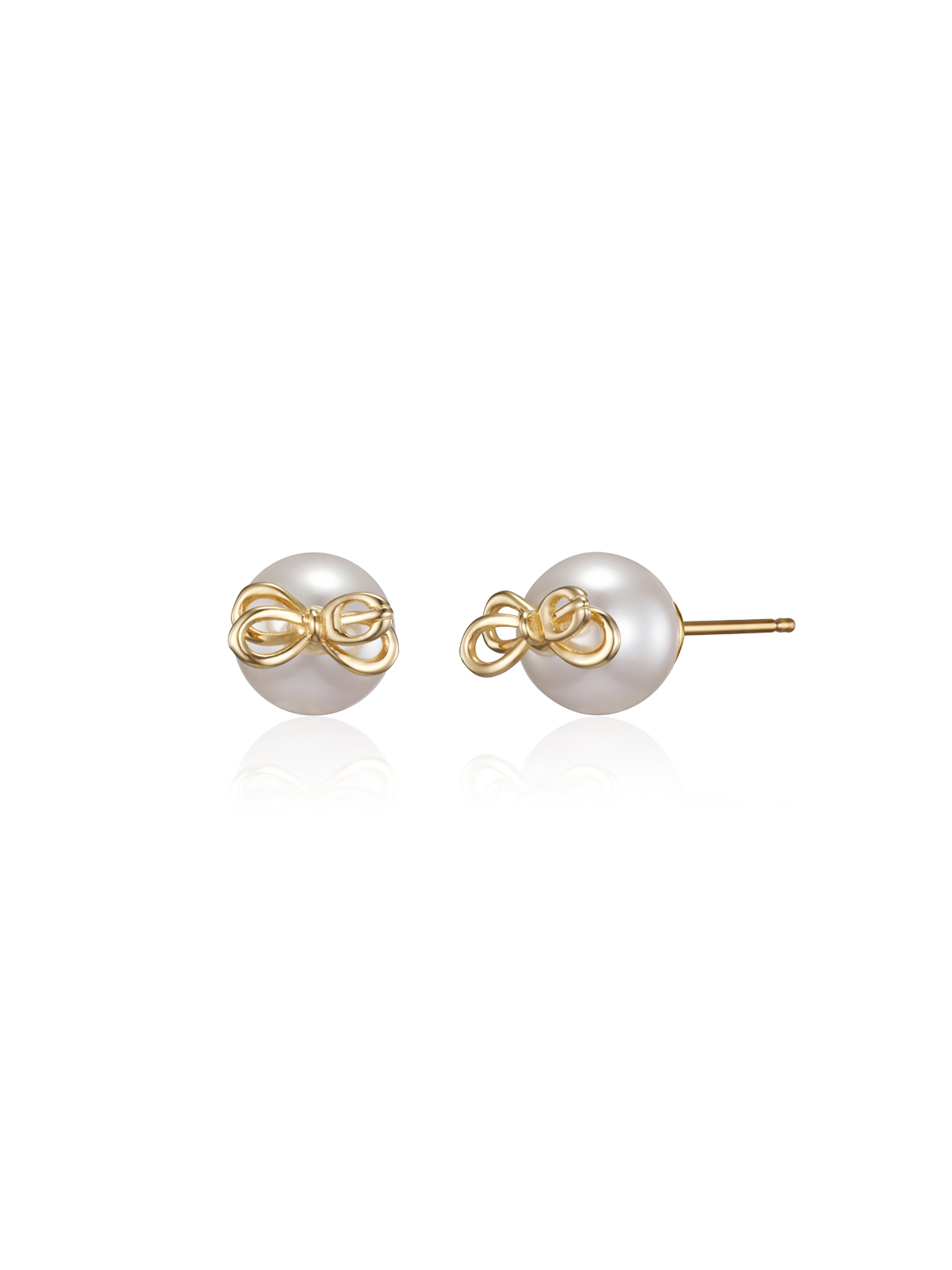 【LOVEMBER】Pearl Button Studs