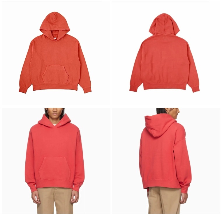 LAST PCS RE-STOCK: VISVIM AMPLUS SB HOODIE P.O. DMGD (U.D.) - RED SIZE 2 PRE ORDER ITEM (預訂中)