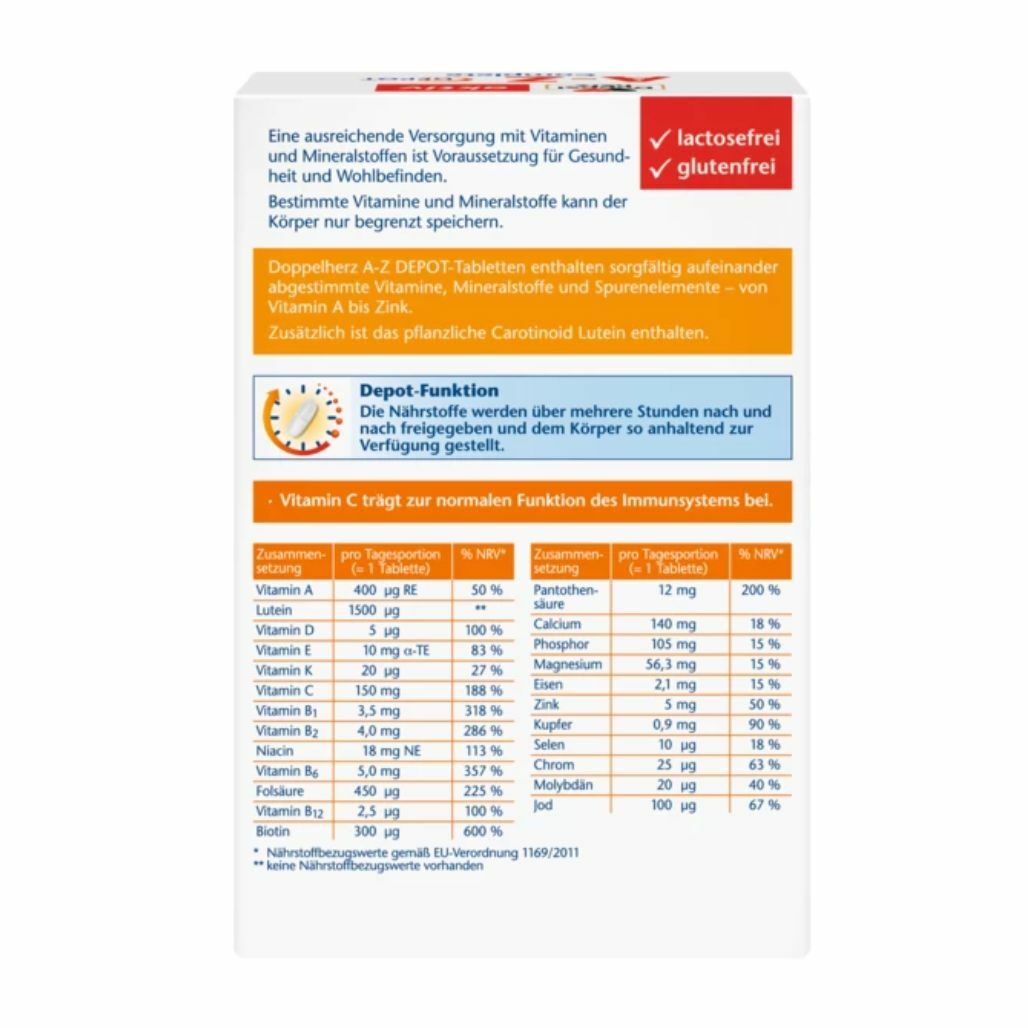 Doppelherz 雙心 A-Z全面保健營養補充片 120片