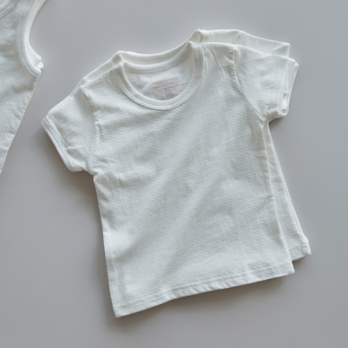 25S/S DTD純棉短袖汗衫 1+1(2pcs/套)