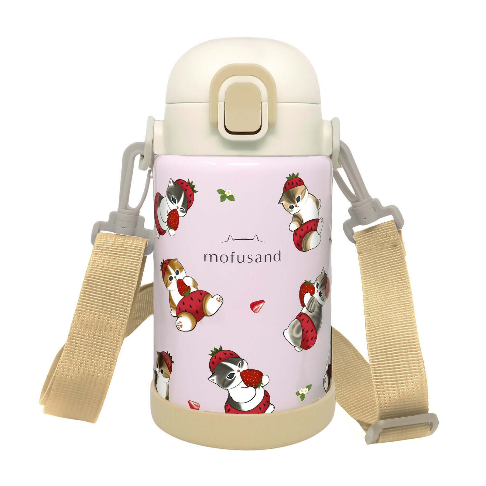 日本mofusand不銹鋼彈蓋保溫度水樽700ML (非日本製)